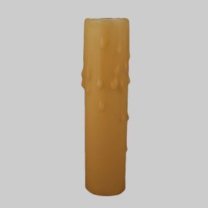 4" candelabra tan beeswax candle cover