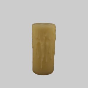 2"x4" Ivory candelabra poly resin drip cover