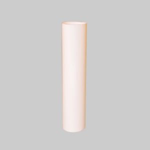 European size 1"x8" white plastic cover