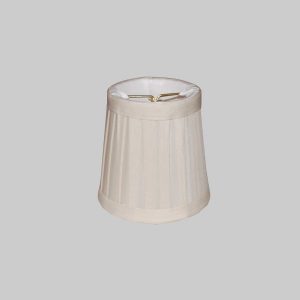 3"x4"x4" pleated eggshell shade