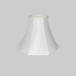 16" Anna cream silk fancy octagon lamp shade