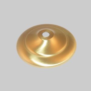 2-3/8" brush brass vase cap