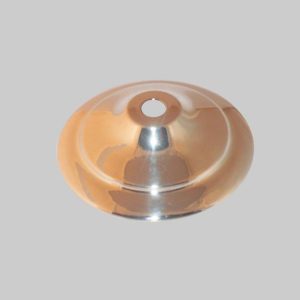 4 1/2" nickel plated vase cap brass