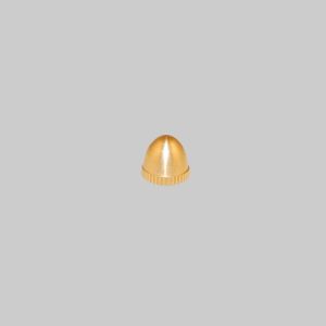 burnished & lacq. acorn knob 1/8-f