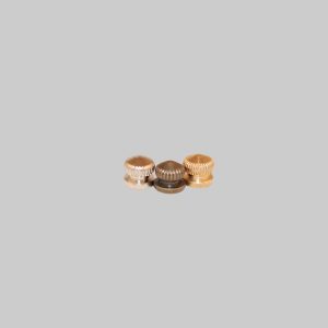 nickle plated small knurled knob 8/32-f