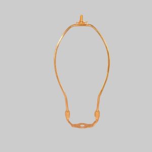 11" Brass Plated Lamp Harp