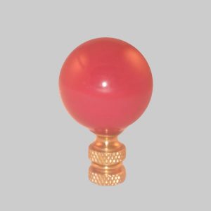 2" Mauve Porcelain Ball Finial