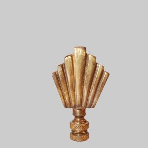 2 5/8" high antique decorative finial tapped 1/4-27