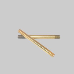 1/8ip x 6" high pol solid brass pipe